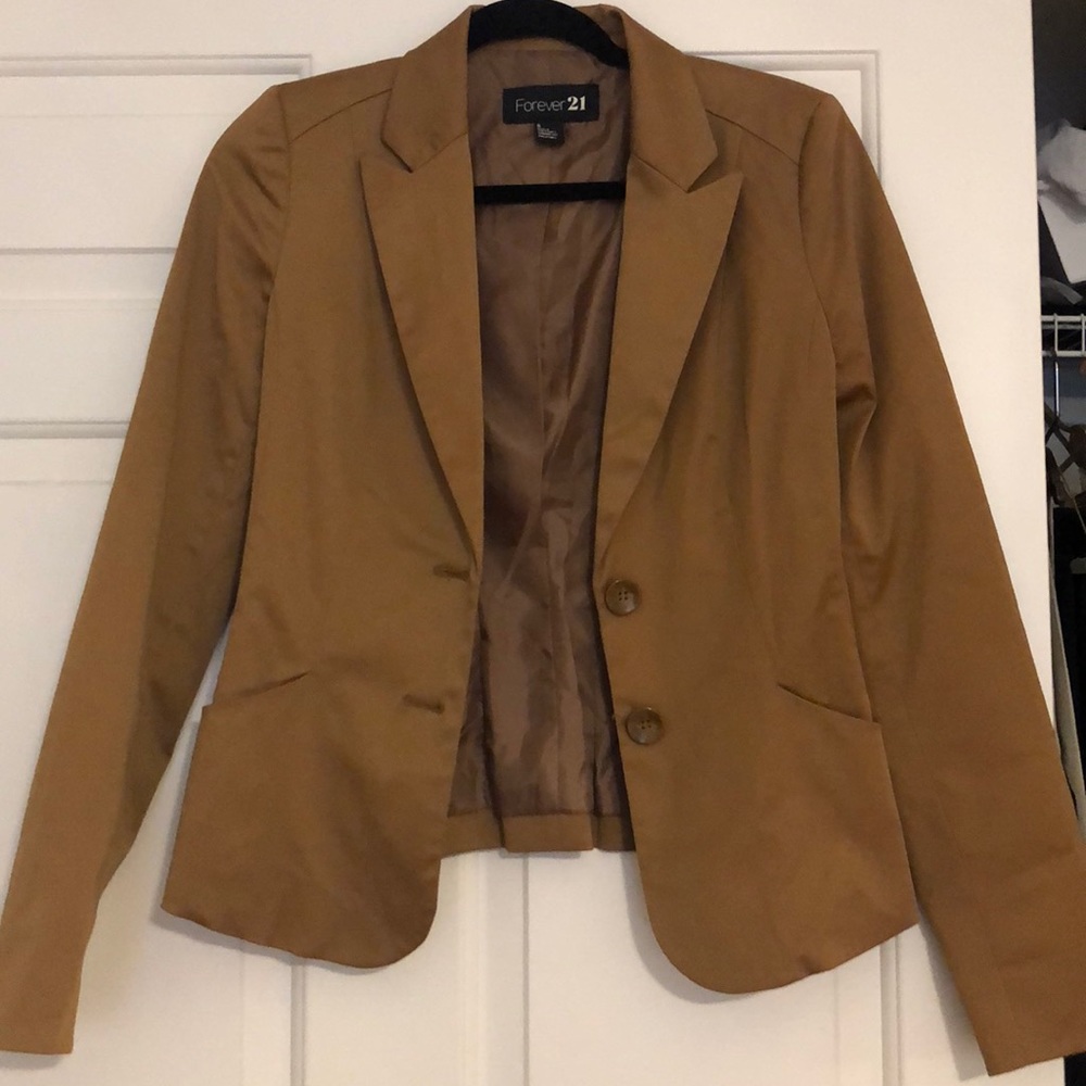 Forever 21 camel blazer